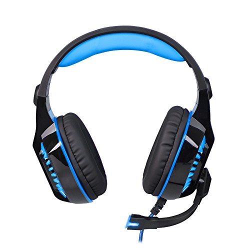 PS4 Headset Gaming Headset for PC Xbox One Headphones with Mic Headset for Gaming Computer(Blue)
