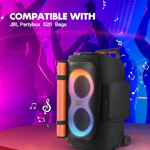 Speaker Cover Compatible with JBL PartyBox 520 | Scratch-Resistant, Dustproof, Portable with Storage Bag for Outdoor and Lightweight Travel Cover - size: For JBL partybox 520