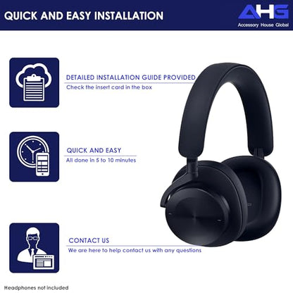 AHG Accessory House Global Upgraded Replacement Beoplay h95 Ear Pads Cushions Compatible with Bang & Olufsen Beoplay H95 Headphones (Blue). Sheepskin Leather/High-Density Foam/Strong Magnet - color: Blue