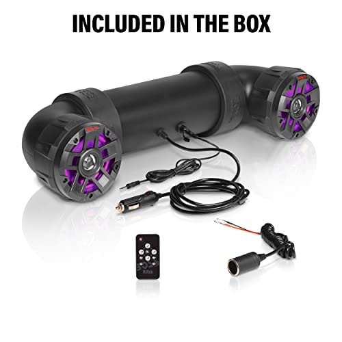 BOSS Audio Systems UTV4BRGB ATV Sound System, 4 Inch Speakers, Built-in Amp - style: 4" Speakers, RGB