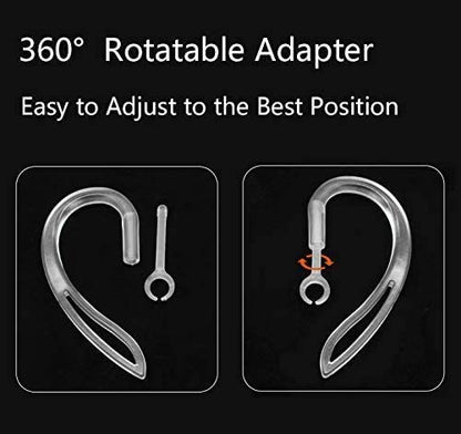 JNSA AirPods Pro Ear Hooks Anti-Slip Anti-Drop Earhooks【Not Fit in The Charging Case】 Compatible with AirPods Pro, Clear - color: Clear