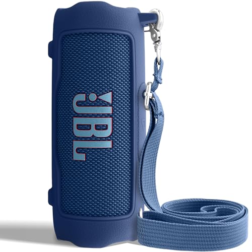 Silicone Cover for JBL Flip 7 Portable Bluetooth Speaker | Scratch-resistant, Unhindered Sound, Silicone Construction, Portable Carrying Silicone Cover, Blue Silicone Cover - color: Blue Cover