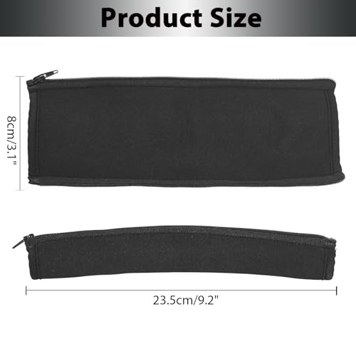 Adhiper Headphone Headband Cover Replacement Band Cushion for Audio-Technica ATH-M Series, Sony, Bose, Skullcandy, JBL, HyperX Headsets, Headband Protector Elastic Fabric with Zipper - 240 * 84mm
