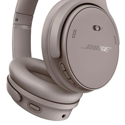 Bose QuietComfort Headphones - Wireless Bluetooth Headphones, Active Over Ear Noise Cancelling and Mic, USB-C Charging, Deep Bass, Up to 24 Hours of Playtime, Sandstone - color: Sandstone