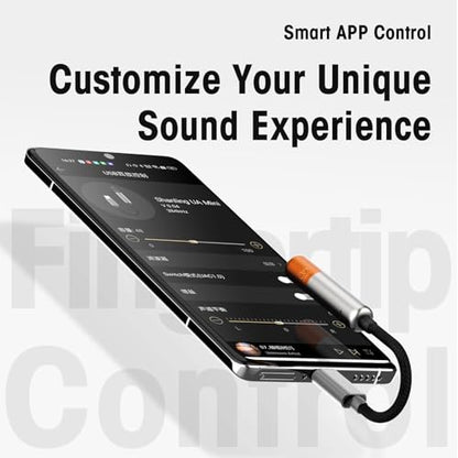 SHANLING UA MINI USB C DAC to 3.5mm Audio Adapter Portable DAC Headphone Amplifier with LED Light Audio Cables High Resolution 32bit/384Khz for Android/iOS/Windows/Mac (Black) - color: Black