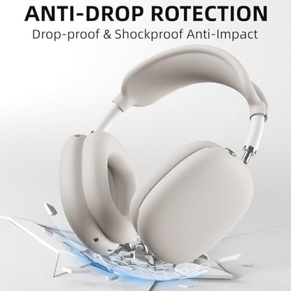 Lerobo Case Cover for Airpods Max Headphones,Soft Ear Cup Silicone Case for Apple Airpod Max 2024/2020,Anti-Scratch Earpad Cover Accessories,Nude - color: Nude