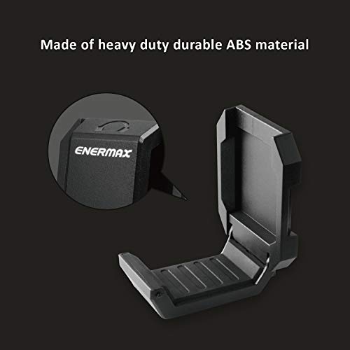 Enermax Magnetic Mounting Headset Holder with Metal Protection Foam, Provides up to 1 kg/2.2 lbs, Compatible with Computer/Gaming Headsets, Headphone of all Shapes and Sizes, EHB001 - style: EHB001
