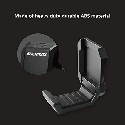 Enermax Magnetic Mounting Headset Holder with Metal Protection Foam, Provides up to 1 kg/2.2 lbs, Compatible with Computer/Gaming Headsets, Headphone of all Shapes and Sizes, EHB001 - style: EHB001