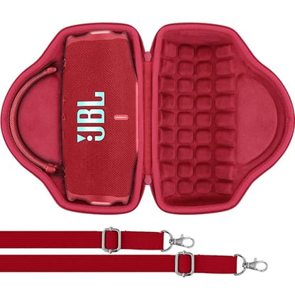 Aenllosi Hard Case for JBL Charge 6 Speaker, Red | EVA case construction, Water-resistant design, Dust-resistant design, Protective case only - color: Red