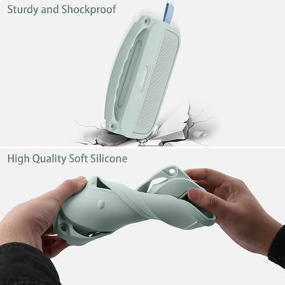 Silicone Cover for Bose SoundLink Flex Portable Speaker 2nd Gen | Scratch-resistant, Unhindered Sound, Silicone Construction, Portable Carrying Silicone Cover, Alpine Sage Silicone Cover - color: Alpine Sage Cover