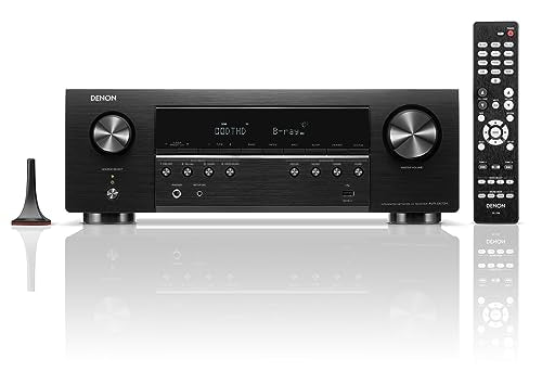 Denon AVR-S670H 5.2 Ch Home Theater Receiver, 8K UHD HDMI Receiver 75W x 5 | Streaming via Built-in HEOS, Bluetooth & Wi-Fi, Dolby TrueHD, Dolby Pro Logic II & DTS HD Surround Sound System for TV - style: AVR-S670H