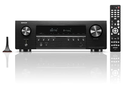 Denon AVR-S670H 5.2 Ch Home Theater Receiver, 8K UHD HDMI Receiver 75W x 5 | Streaming via Built-in HEOS, Bluetooth & Wi-Fi, Dolby TrueHD, Dolby Pro Logic II & DTS HD Surround Sound System for TV - style: AVR-S670H