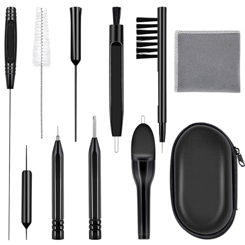 Hearing Aid Cleaning Kit, ARRITZ 11pcs Hearing Amplifier Cleaning Tools with Brushes and Case