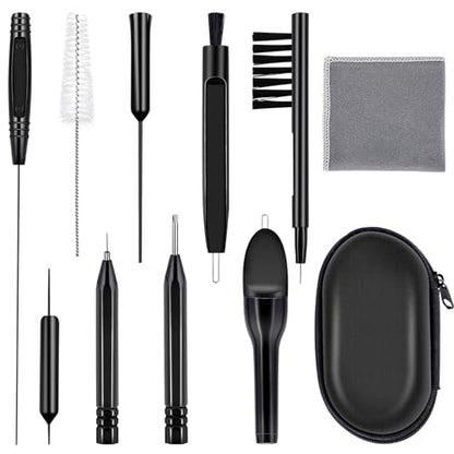 Hearing Aid Cleaning Kit, ARRITZ 11pcs Hearing Amplifier Cleaning Tools with Brushes and Case