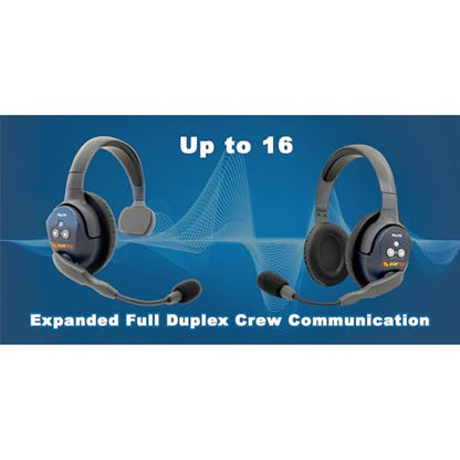 Eartec Ultralite PRO16 Wireless Intercom Headset System for 10 Users – Long Range 1/2 Mile, Hands-Free Full Duplex, 10-Hour Battery, Dual Ear, Expandable to 16 – with SolidSignal Cleaning Wipes - color: Dual, size: 10 x Dual