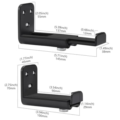 Soundbar Wall Mount for Sony,JBL,LG,Bose SoundBar Mounting Bracket Under TV | Soundbar Mount Shelf for Samsung,Roku,Vizio, Sound Bar Mounting Bracket,TV Speaker Adjustable Wall Mount Kit