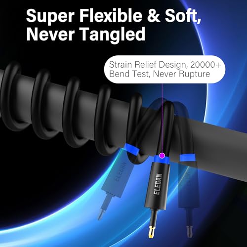 Mini Toslink to Toslink Digital Optical S/PDIF Audio Cable 4 Ft, Gold Plated Soft Flexible Fiber Optic Cable,Signal Protection PVC,Surround Sound for Soundbar,Home Theater,Hi-Fi System+Ties MI - size: 4FT