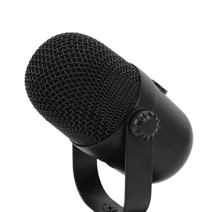 Focket USB Microphone, Plug and Play Metal Condenser Noise Cancelling RGB Lighting Podcast Microphone, Streaming with USB Cable for Laptop Studio Gaming Streaming