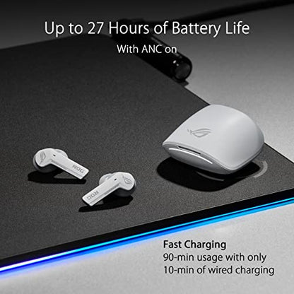 ASUS ROG Cetra True Wireless Gaming Headphones (Moonlight White)