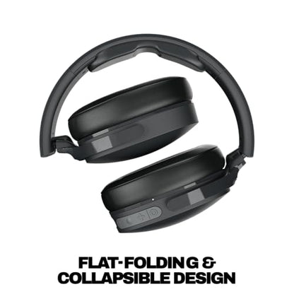 Skullcandy Hesh Evo Wireless Over-Ear Bluetooth Headphones with Extra USB-C Charging Cable, Noise Isolating,36Hrs Battery, Foldable Lightweight, Microphone for iPhone Android True Black,(Pack of 2) - color: True Black, size: One Size (Pack of 2)
