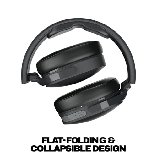 Skullcandy Hesh Evo Wireless Over-Ear Bluetooth Headphones with Extra USB-C Charging Cable, Noise Isolating, 36 Hours Battery, Foldable Lightweight Design, Microphone for iPhone Android - True Black - color: True Black, size: One Size