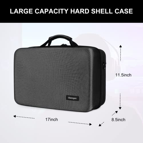 Glamgen Ps5 Portable Case Carrying Cases for Travel, Use for Playstation 5 Console PS5 Games Gaming Headset Console Dock and Accessory Organizer - size: PS5 travel case