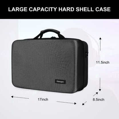 Glamgen Ps5 Portable Case Carrying Cases for Travel, Use for Playstation 5 Console PS5 Games Gaming Headset Console Dock and Accessory Organizer - size: PS5 travel case
