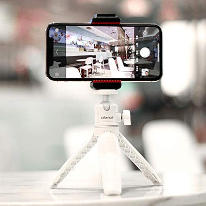 ULANZI Extension Pole Tripod Mini Selfie Stick Stand Handle Grip Vlogging | for iPhone 13 Pro Max Smartphone OSMO Pocket 4 3 Canon G7X Mark III Sony RX100 DJI Osmo Nano Luna Cameras White - color: White