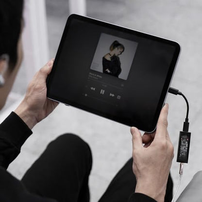 Questyle M12i HiFi Headphone Amplifier [MFi Certified] Portable USB DAC | Lossless Mini Audio Amps Supports PCM 768kHz/DSD512 with 3.5mm Outputs High Resolution for Smartphones/PC/Laptops