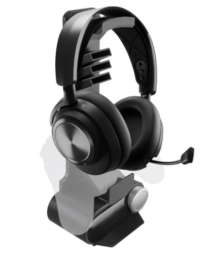 Headphone and Game Controller Stand Compatible with SteelSeries Arctis | SteelSeries Arctis Nova Pro 무선 헤드셋과 호환되는 헤드셋 홀더, 무선 베이스 스테이션용 도크 포함 - size: With Game Controller Stand