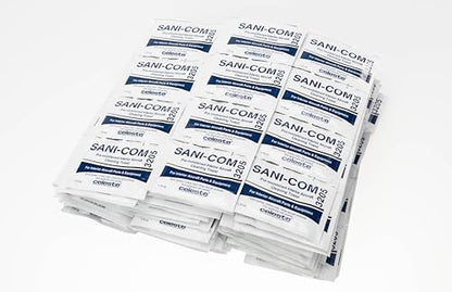 Celeste Sani-Com SC3205 Multi-Purpose Telecomm & Mask Cleaning Wipes (Case of 1200) | Individually Wrapped Towelettes for Aviation Headsets & Oxygen Masks | Cleaning & Refreshing
