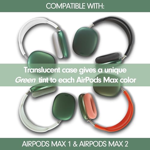 Sonix Protective Case for AirPods Max 2 & 1 | Headphones Cover | Frosted Matte Series | Frosted Matte Forest Green - color: Frosted Matte Green