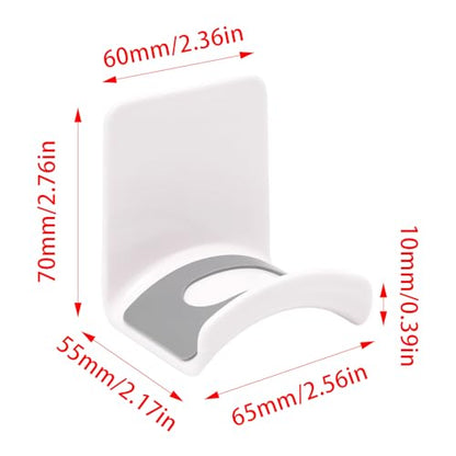 White Headphone Stand Hanger, Table Wall Mount Headset Holder Hook | 1Pcs ABS Plastic Adhesive Earphones Hangers for Desk Headphone Hanger, Most Headphones and Controller - color: White, size: Wall Mount
