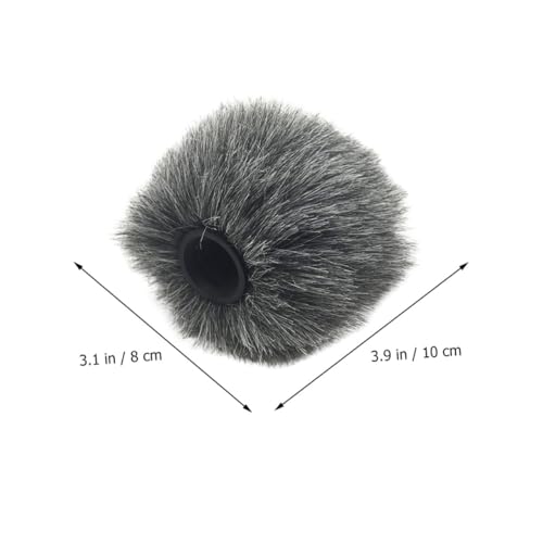 Vaguelly Windscreen Microphone Cover Windproof Furry Protector for Camera Microphones Reduces Wind Noise Easy to Use