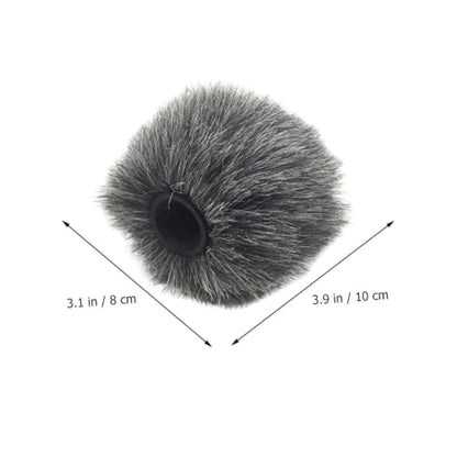 Vaguelly Windscreen Microphone Cover Windproof Furry Protector for Camera Microphones Reduces Wind Noise Easy to Use