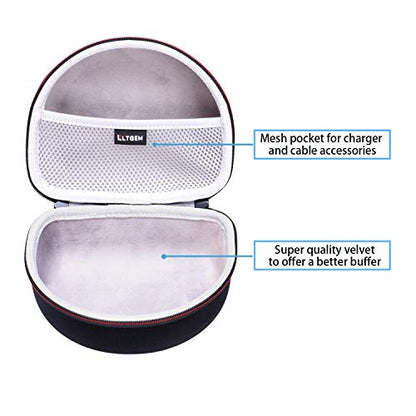 Case for Audio-Technica ATH-M50X/M40x/M30x/M50XBT2/M50xSTS Headphone Gray | Hard Carrying Travel Case for Audio-Technica Headphone - color: 1.Black+Grey
