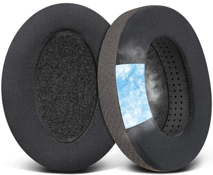 SOULWIT Cooling-Gel Earpads Cushions Replacement for Sennheiser HD650, HD660 S, HD660S2, HD600, HD6XX, HD58X, HD580, HD565, HD545, HD535 Headphones, Ear Pads with Ice Silk Fabric - Light Coffee - color: Light Coffee