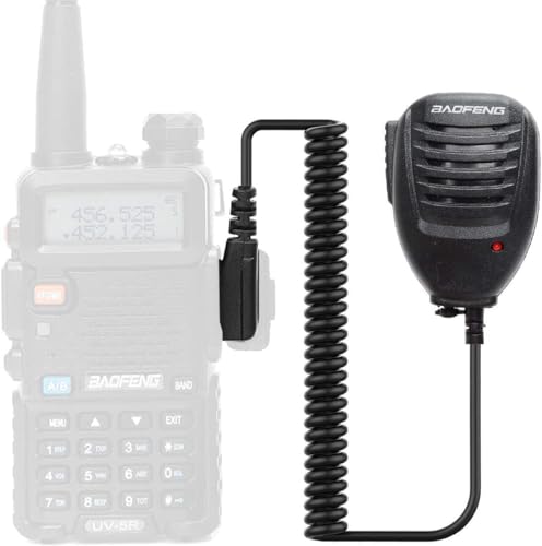 Baofeng BF-S112 Two Way Radio Speaker,Black, Auxiliary