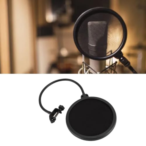 Metal Microphone Filter 360 Degree Adjustable with Gooseneck Stand