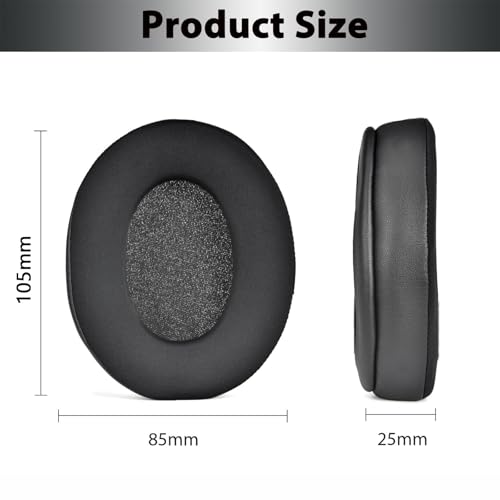 Adhiper WH-CH710N Replacement Ear Pads, Upgrade Cooling Gel Earpads for Sony WH-CH700N, WH-CH710N, WH-CH720N Wireless Headphones, Ear Pads Cushions with Soft Memory Foam(Black) | Upgraded Cooling Gel Earpads with High-Density Memory Foam, Added Thickness