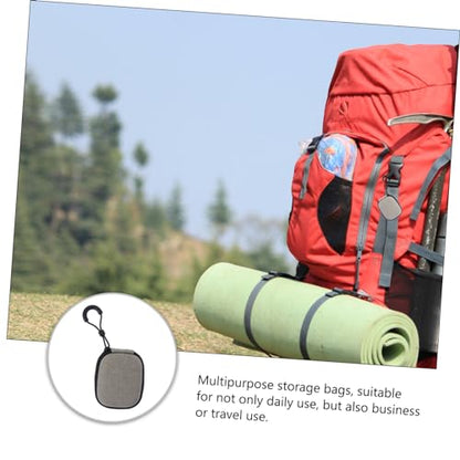 jojofuny Simple Earphone Bag Portable Waterproof Storage Bag for Travel Earbud Case Pouch Cable Management Practical Handbag - color: Yellow