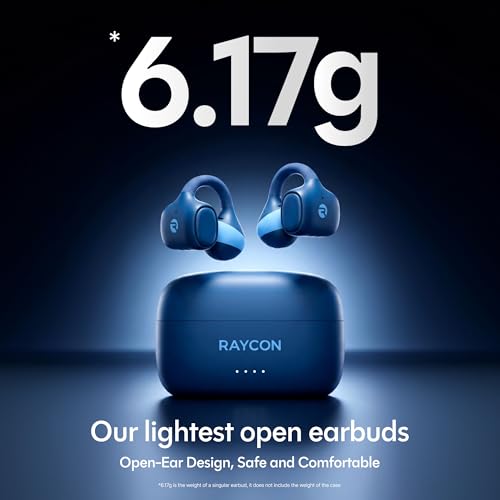 Raycon Everyday Clip On Earbuds - Open Ear Headphones, Lightweight Wireless Earbuds Bluetooth, Sweat & Water Resistant Earphones, Clip Earbuds with Buttons, 30 Hours Battery Life (Carbon Black) - color: Carbon Black