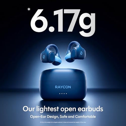 Raycon Everyday Clip On Earbuds - Open Ear Headphones, Lightweight Wireless Earbuds Bluetooth, Sweat & Water Resistant Earphones, Clip Earbuds with Buttons, 30 Hours Battery Life (Carbon Black) - color: Carbon Black