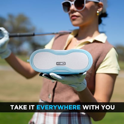 Altec Lansing - Portable Bluetooth Speaker, Waterproof IP67 - color: Aqua/White, size: Medium