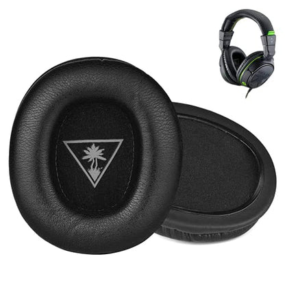 Ear Force XO Seven Ear Pads, Replacement Protein Leather Earpads for Turtle Beach XO 7, Recon 50 60P, Stealth 500 P X, 600 Gen 1, 350VR 400 420X 450 520 X12 300 Atlas Headphones (Not for XO7 Pro)