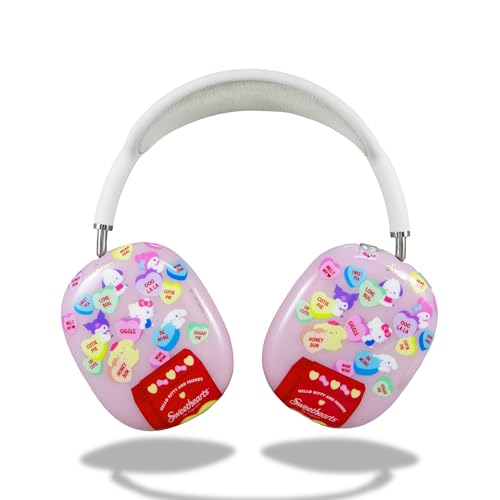 Sonix x Sanrio Protective Case for AirPods Max Headphones - Stylish TPU Hard Shell Ear Cup Covers | Hello Kitty and Friends x Sweethearts Candies - color: Sanrio x Sweethearts