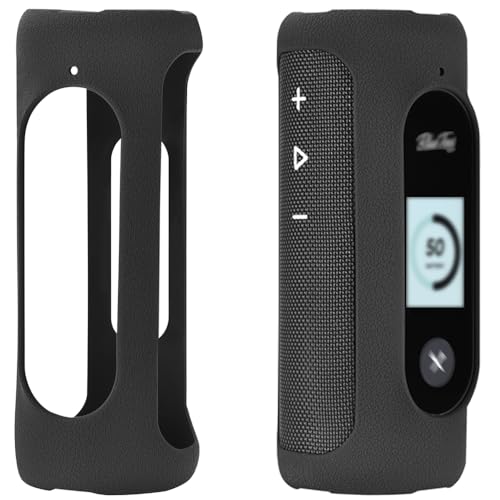 Carrying Silicone Cover Case Compatible with Blue Tees Golf Player+ GPS Speaker with Touch Screen Display (Black)