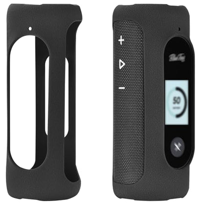 Carrying Silicone Cover Case Compatible with Blue Tees Golf Player+ GPS Speaker with Touch Screen Display (Black)