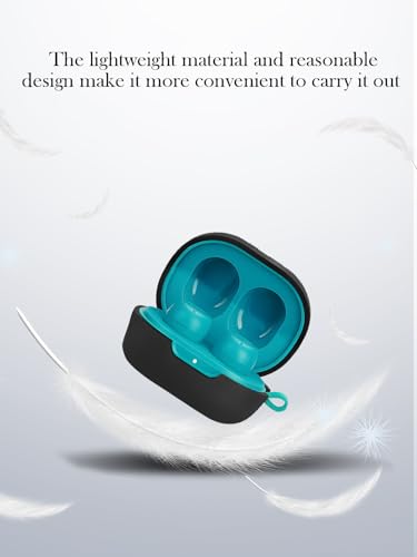 Silicone Case Compatible with JLab JBuds Mini True Wireless Earbuds,Cleaning Kit and Lanyard Soft Protective Shockproof Cover for JLab JBuds Mini-Black - color: Black