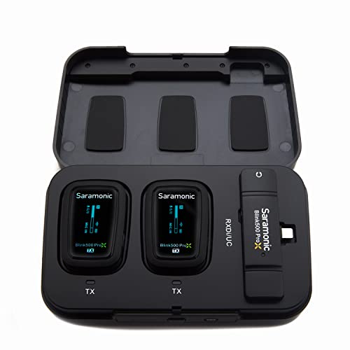 Saramonic Blink 500 Pro X B4 2-Person Wireless Mic System with Lavaliers & Lightning Receiver for iPhone & iPad with Lighting